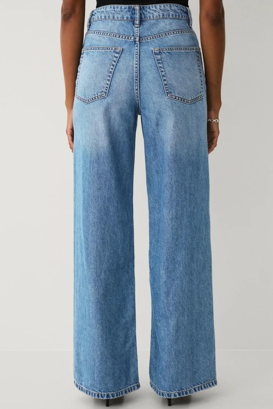 Ellos Collection Jeans med brede ben og høj talje^Dame Jeans