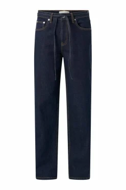 Ellos Collection Jeans med brede ben og bindebånd i taljen^Dame Jeans