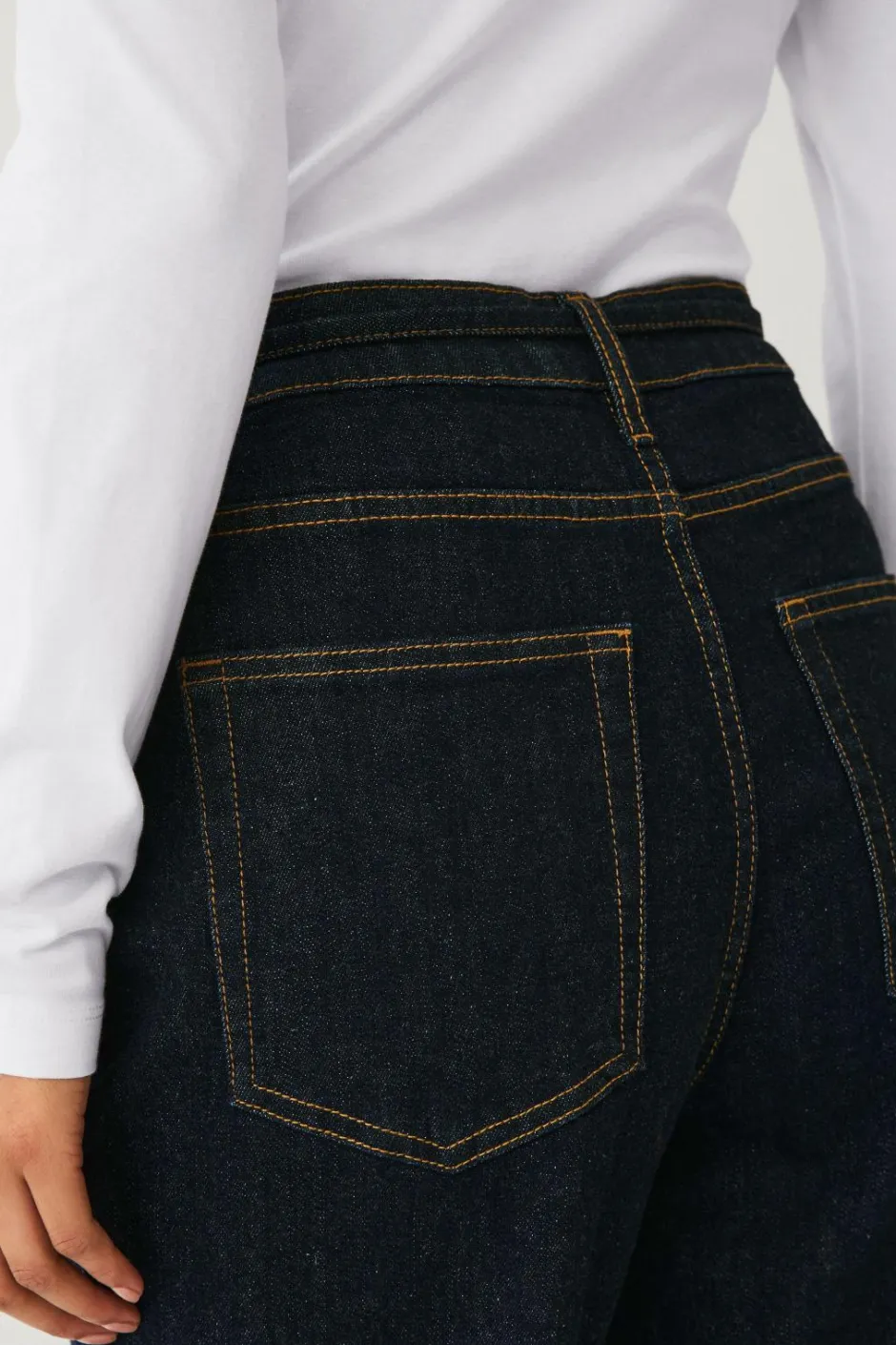 Ellos Collection Jeans med brede ben og bindebånd i taljen^Dame Jeans