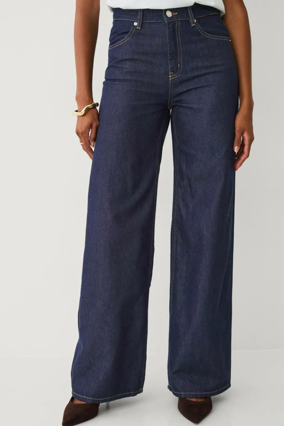 Best Collection Jeans med brede ben og høj talje Dame Jeans