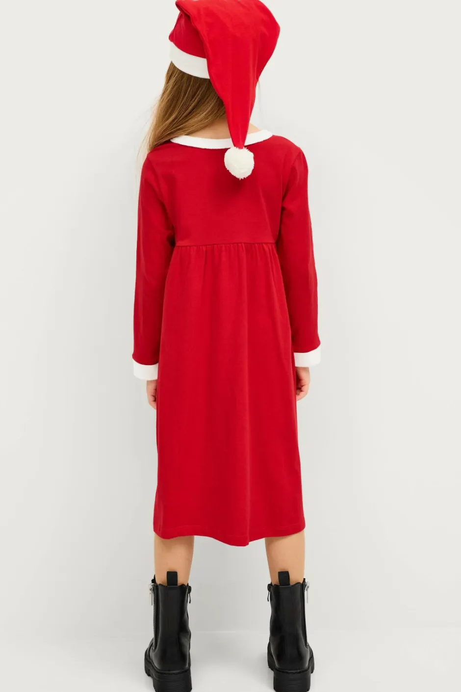 Clearance Collection Julemandsdragt Santa Dress Børn Kjoler