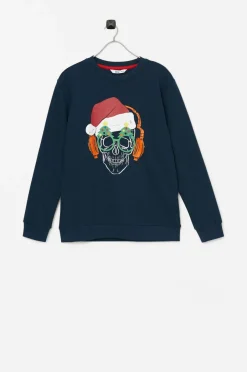 Ellos Collection Julesweater Santa Skull^Børn Trøjer & Cardigans