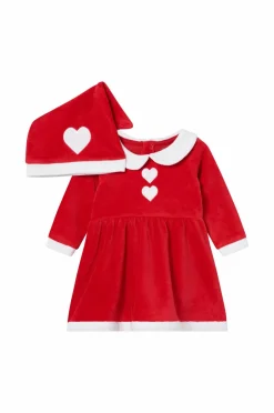 Outlet Collection Julemandsdragt Santa Set med en hætte Børn Kjoler & Tunikaer