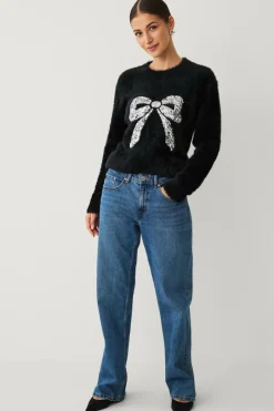 Ellos Collection Julesweater med dekorativt julemotiv^Dame Trøjer & Cardigans