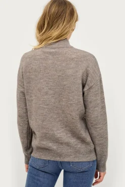 Hot Collection Jumper med en høj krave Dame Basistøj
