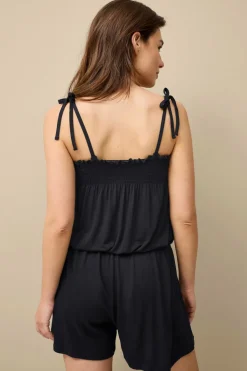 Best Collection Jumpsuit med smockdetalje Dame Strandtøj