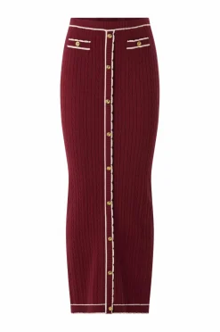 New Collection Kabelstrikket maxi nederdel Dame Nederdele