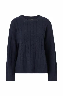 Clearance Collection Kabelstrikket Pullover Dame Basistøj|Trøjer & Cardigans