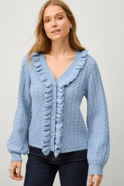 Hot Collection Kabelstrikket cardigan Dame Trøjer & Cardigans
