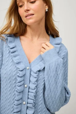 Hot Collection Kabelstrikket cardigan Dame Trøjer & Cardigans