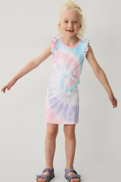 Hot Collection Kjole med korte flæseærmer Børn Kjoler