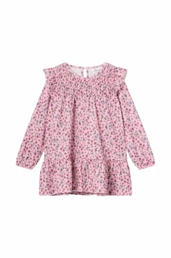 Ellos Collection Kjole med smock og flæser^Børn Kjoler