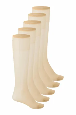 Discount Collection Knæstrømper 20 DEN 5-pak Dame Strømper