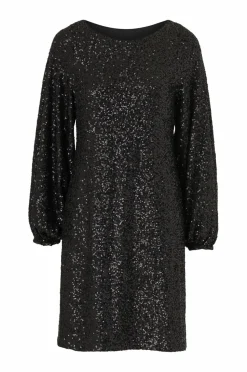 Sale Collection Kort pailletkjole med en sløjfe Dame Kjoler