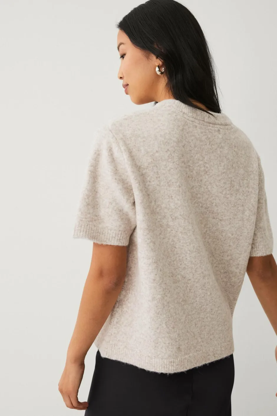 Best Collection Kortærmet, strikket trøje Dame Trøjer & Cardigans