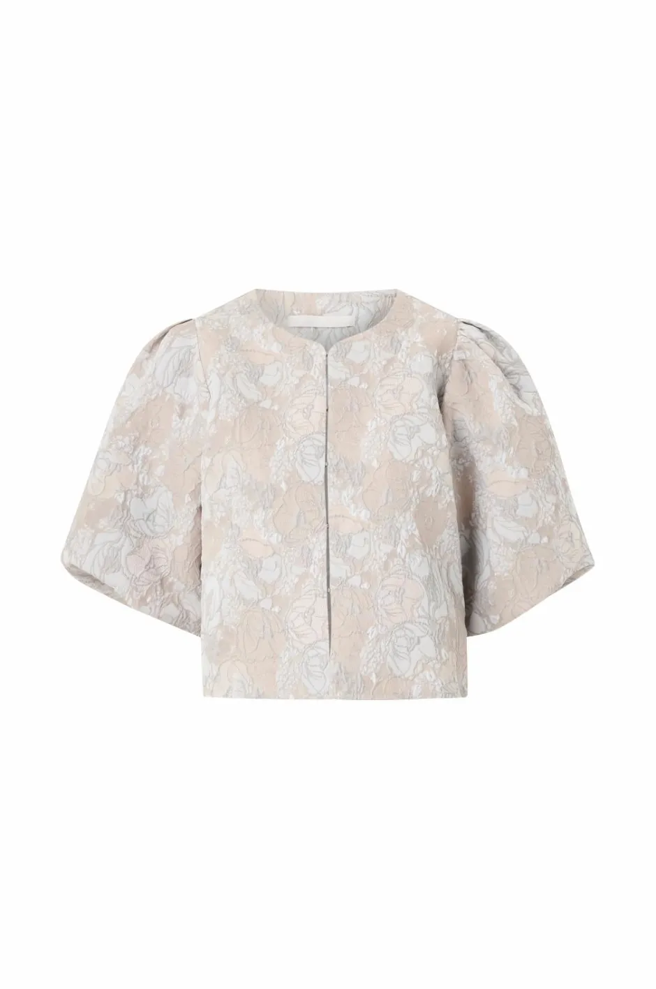 Ellos Collection Kort blusejakke med blomstermønster^Dame Blazere & Veste|Skjorter & Bluser