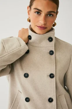 Sale Collection Kort dobbeltradet frakke Dame Jakker & Frakker