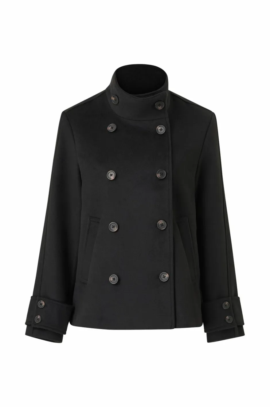 Clearance Collection Kort dobbeltradet frakke Dame Jakker & Frakker