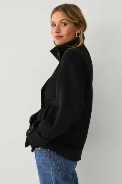 Clearance Collection Kort dobbeltradet frakke Dame Jakker & Frakker