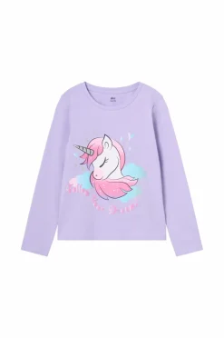 Outlet Collection Langærmet top med tryk Børn Kjoler