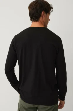 Online Collection Langærmet t-shirt med knaplukning T-Shirts & Tanktoppe