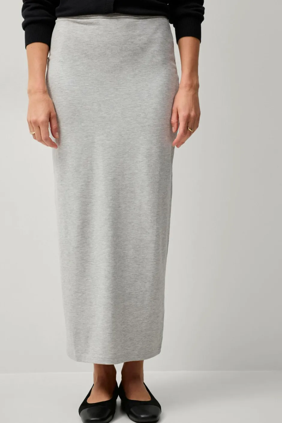 Clearance Collection Lang jerseynederdel Dame Basistøj|Nederdele