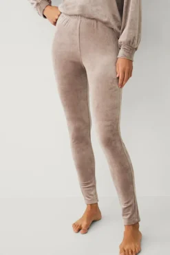 Ellos Collection Leggings i velour^Dame Loungewear & Homewear|Tights & Leggings