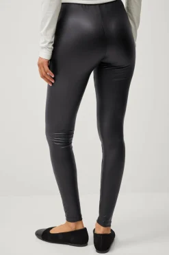 Discount Collection Leggings i imiteret læder Dame Basistøj|Tights & Leggings
