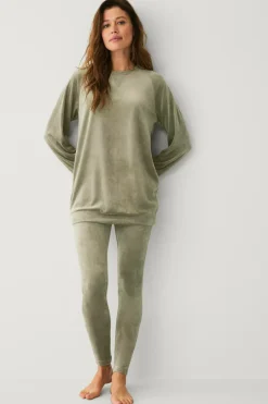 Clearance Collection Leggings i velour Dame Loungewear & Homewear|Tights & Leggings