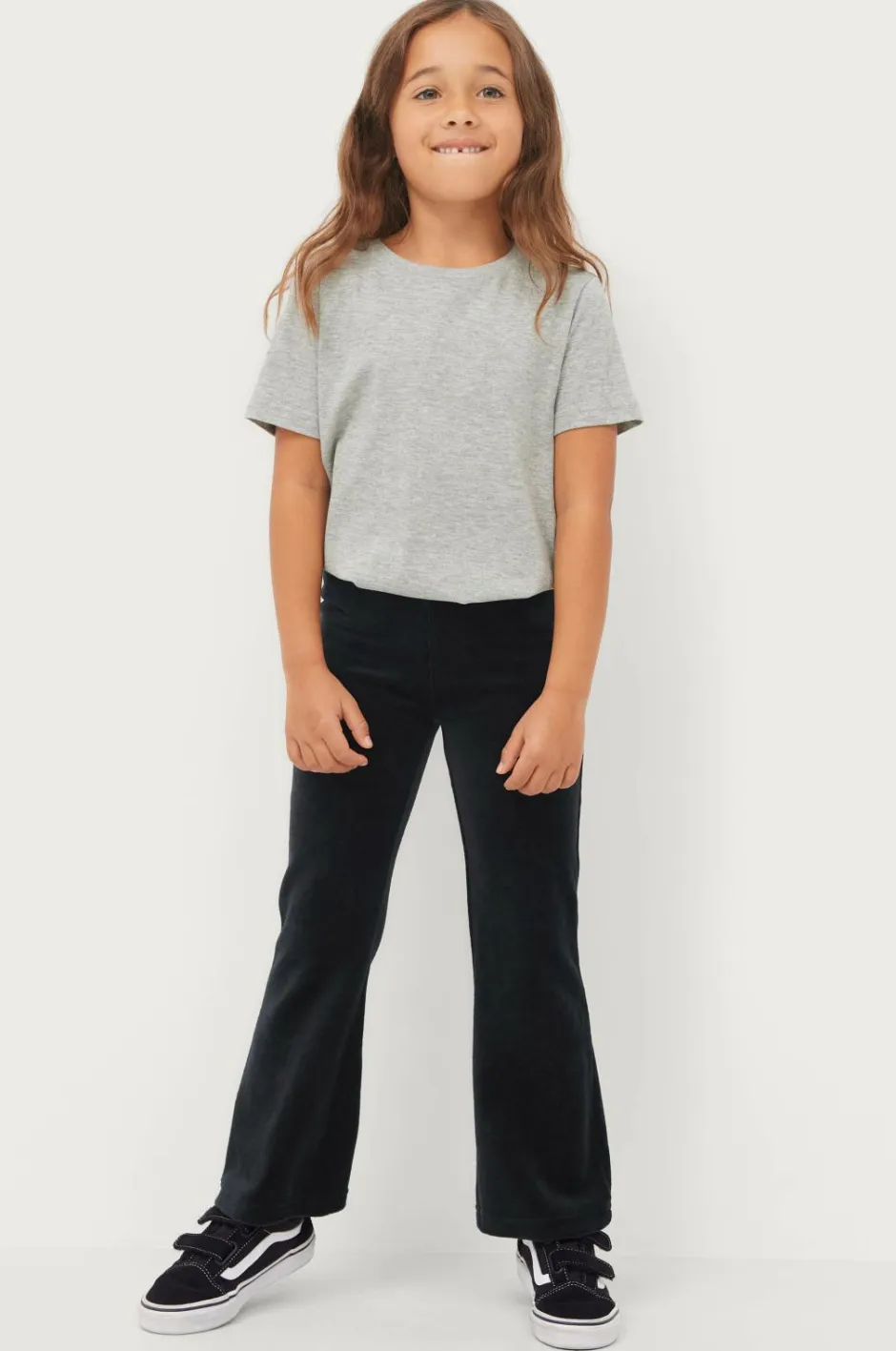 Ellos Collection Leggings Bootcut i velour^Børn Basistøj