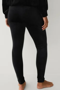 Outlet Collection Leggings i velour Dame Loungewear & Homewear|Tights & Leggings