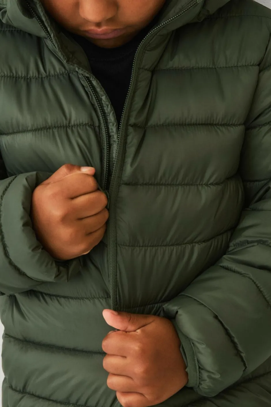 Hot Collection Letvægtsjakke med hætte Børn Overtøj