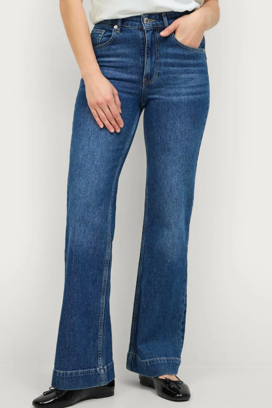 Ellos Collection Med svaj jeans med høj talje^Dame Jeans