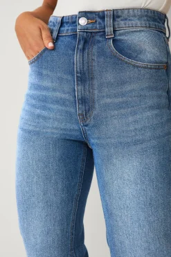 Best Collection Med svaj jeans Med svaj med høj talje Dame Jeans