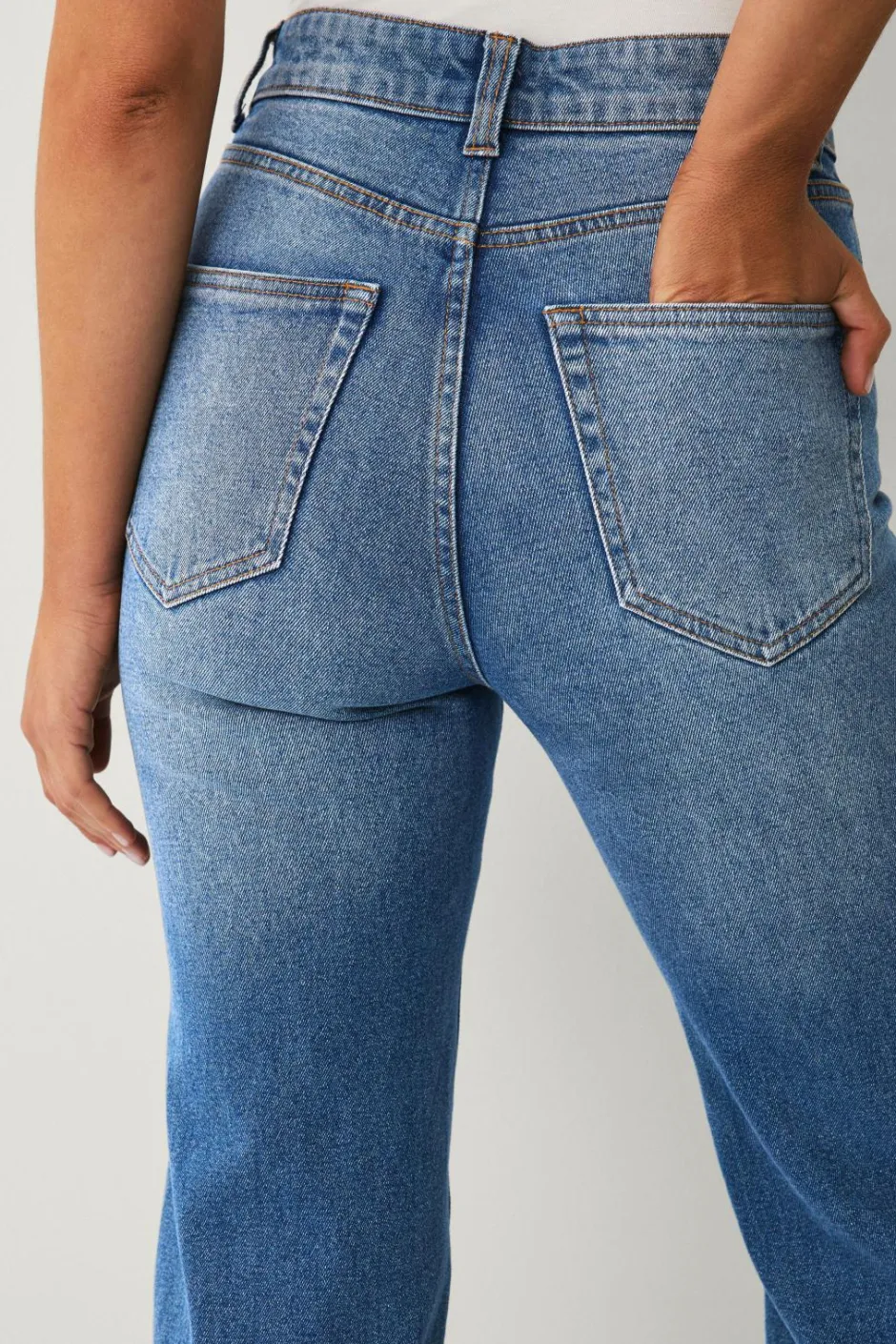 Best Collection Med svaj jeans Med svaj med høj talje Dame Jeans