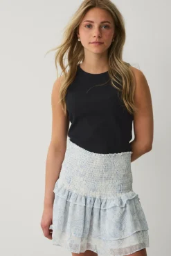 Hot Collection Mini nederdel med flæser Børn Nederdele