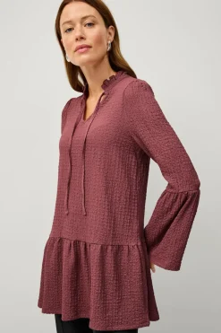 New Collection Mønstervævet tunika Dame Tunikaer|Skjorter & Bluser