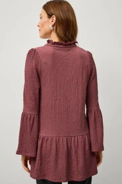 New Collection Mønstervævet tunika Dame Tunikaer|Skjorter & Bluser