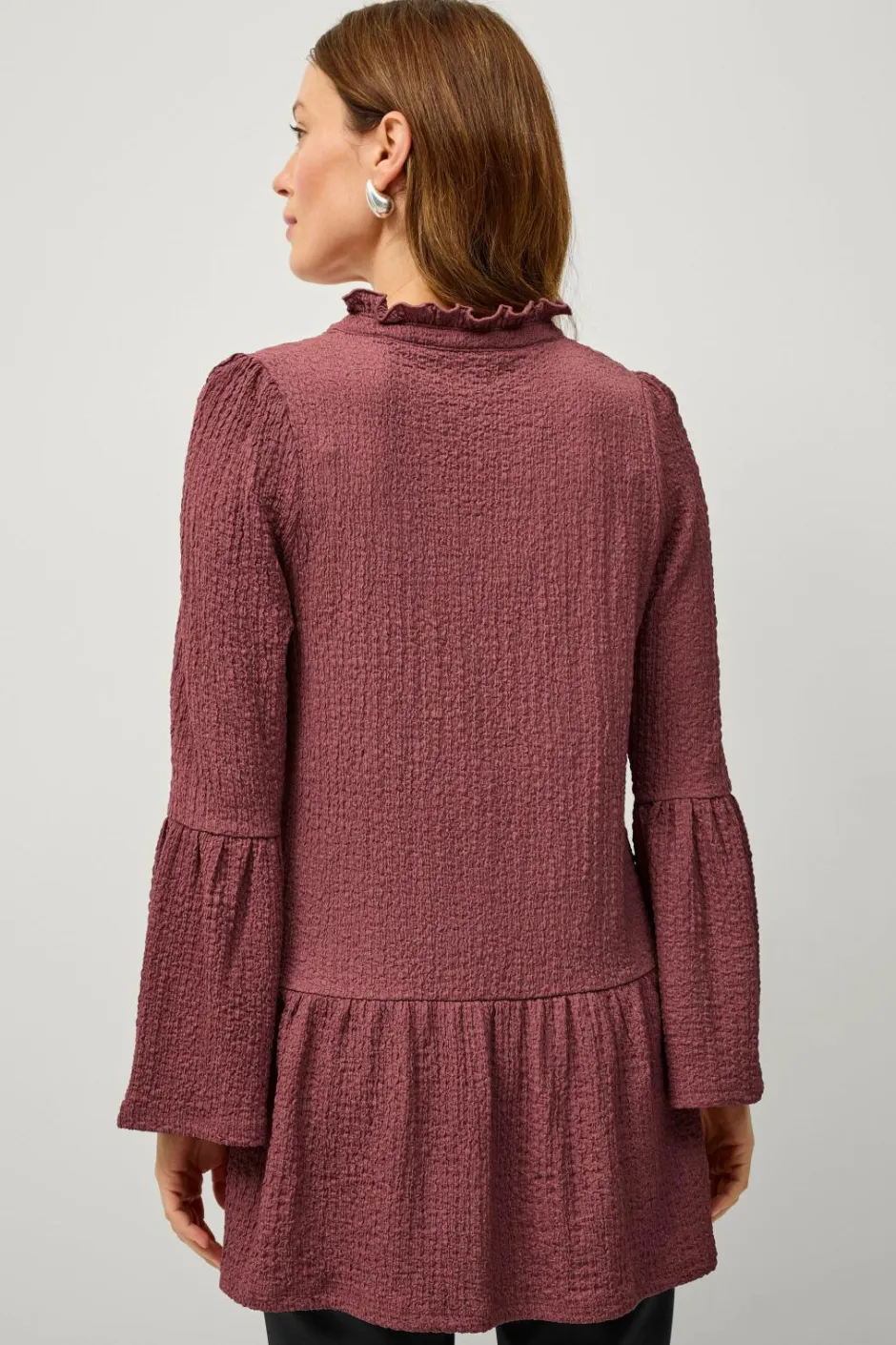New Collection Mønstervævet tunika Dame Tunikaer|Skjorter & Bluser