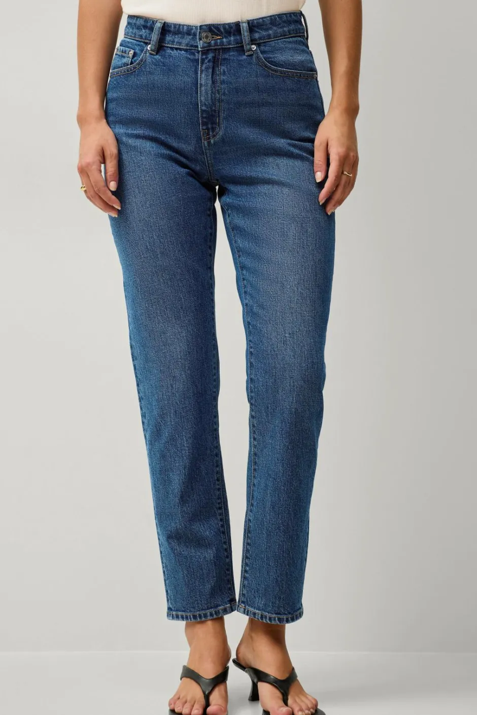 Outlet Collection Morjeans med høj talje Dame Jeans