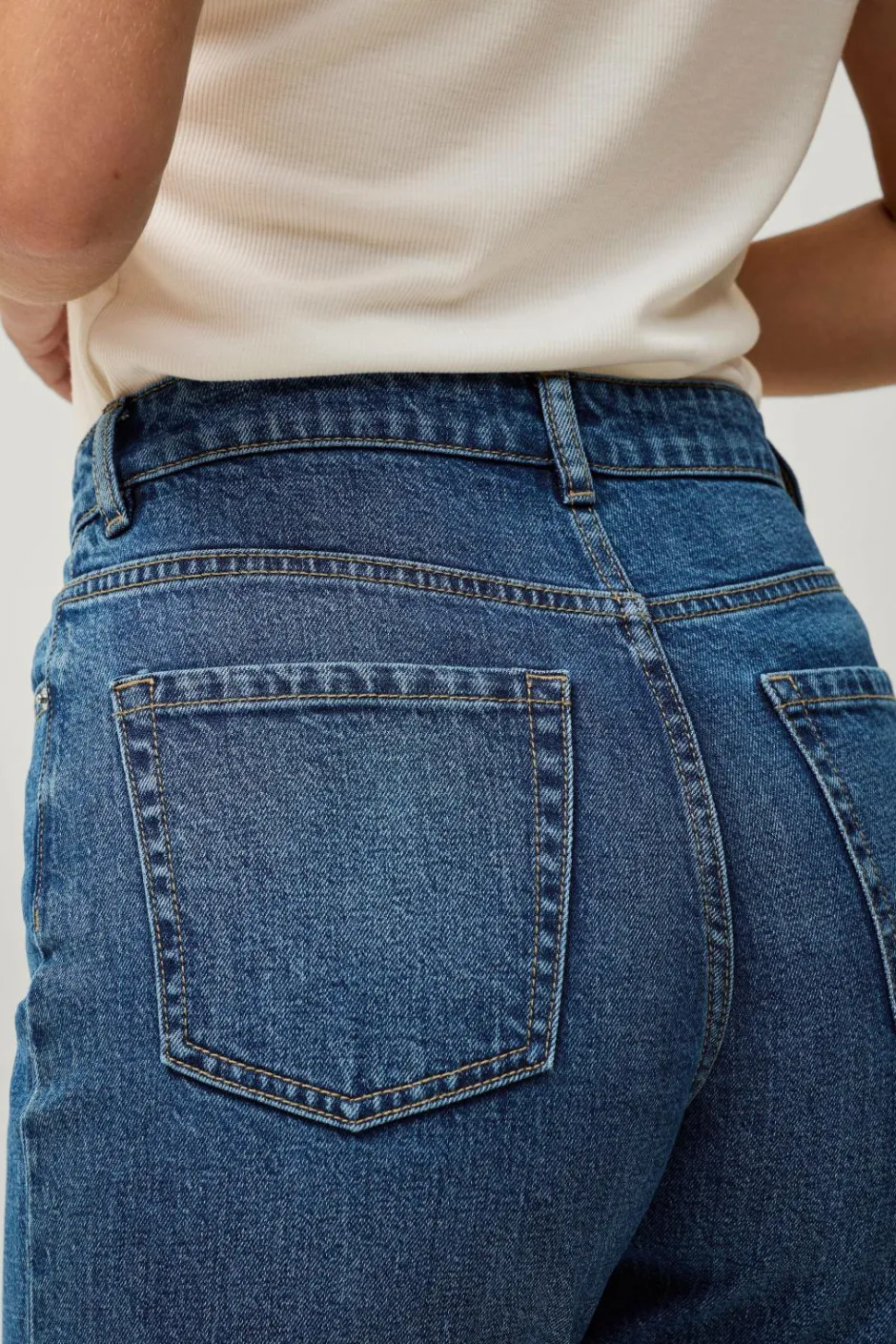 Outlet Collection Morjeans med høj talje Dame Jeans
