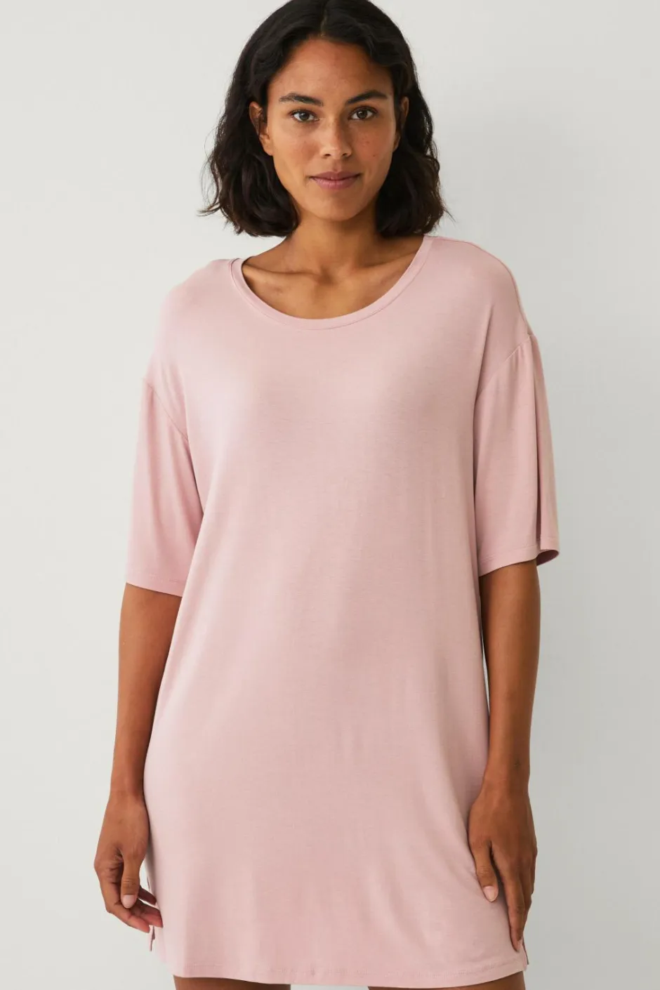 Hot Collection Natkjole med stort T Dame Nattøj