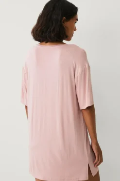Hot Collection Natkjole med stort T Dame Nattøj
