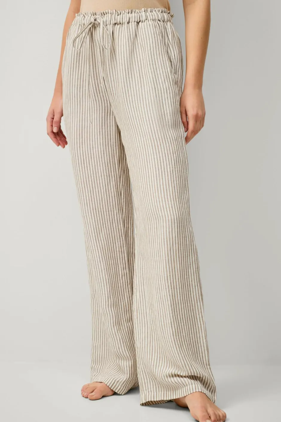 Ellos Collection Natbukser i hørblanding^Dame Loungewear & Homewear