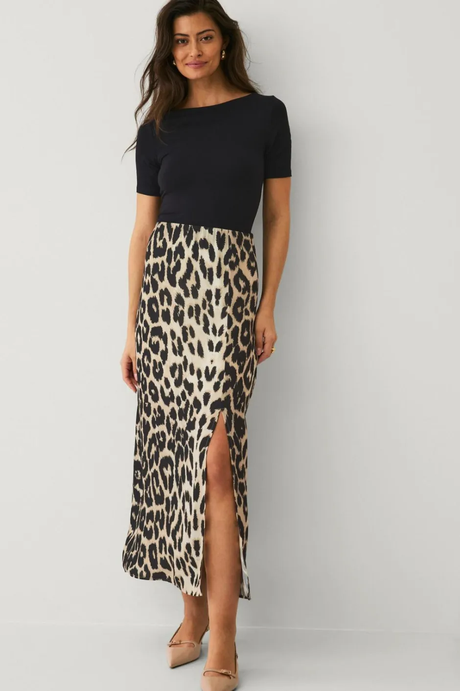Ellos Collection Nederdel med slids^Dame Nederdele