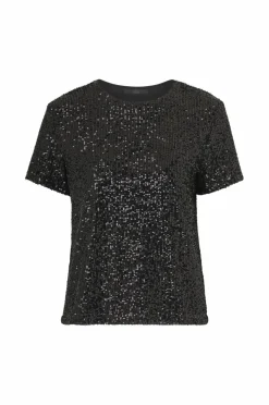 Ellos Collection Paillet top med korte ærmer^Dame Toppe & Tank-Toppe