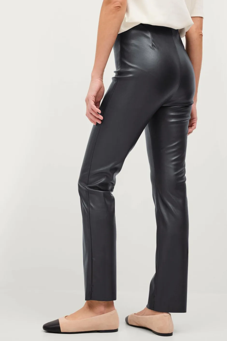 Discount Collection Pull-on bukser i imiteret læder Dame Bukser