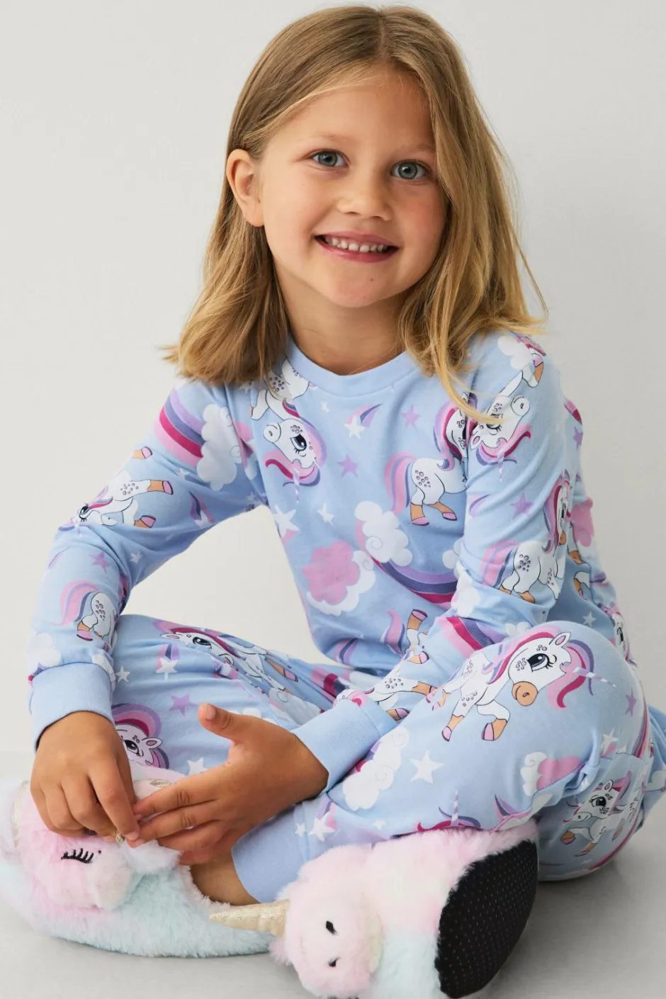 Ellos Collection Pyjamassæt i bomuldsjersey^Børn Nattøj & Homewear