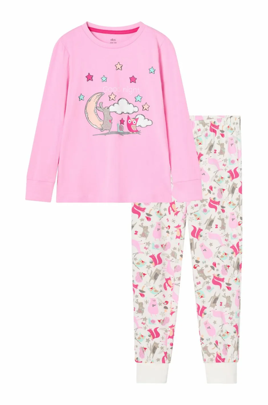 Ellos Collection Pyjamassæt i bomuldsjersey^Børn Nattøj & Homewear