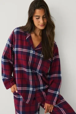 Ellos Collection Pyjamassæt i flonel^Dame Nattøj
